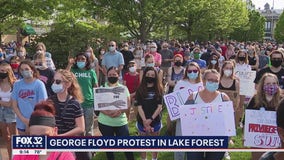 Protests held in suburban Chicago over death of George Floyd