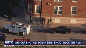 Chicago police officer shot in Bronzeville; 2 taken in for questioning