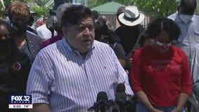 Pritzker attends Maywood Day of Action, calls for racial justice