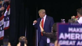 President Trump speaks at rally in Tulsa, first large indoor event since beginning of pandemic