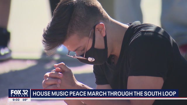 House Music Peace March in Chicago: We want to couple our hands with our white brothers