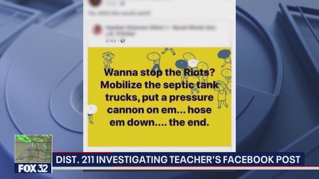 Suburban teacher accused of posting racist messages on social media