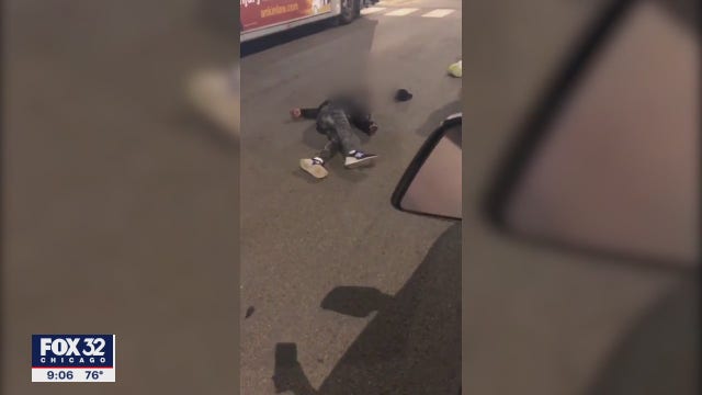 Video appears to show CTA bus driver body slamming person in Chicago