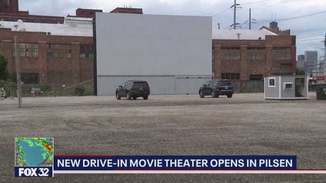 New drive-in movie theater opens in Chicago