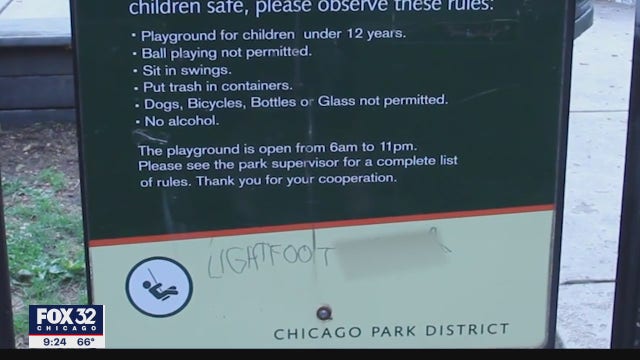 Racist graffiti at Chicago park targets Mayor Lightfoot