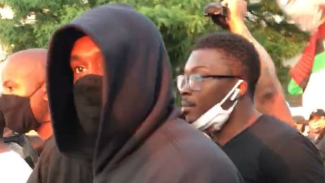 Kanye West joins Chicago protesters marching for George Floyd