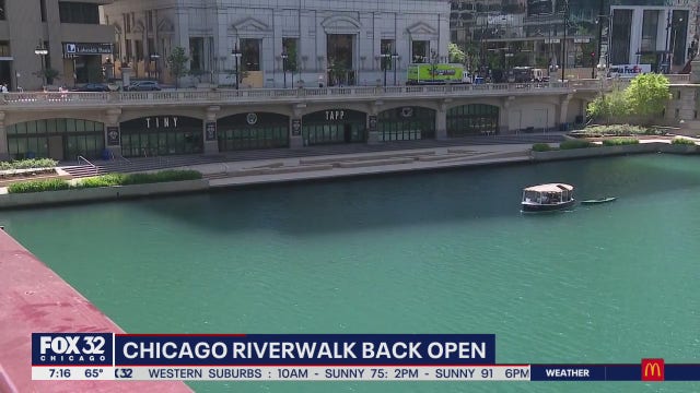Chicago Riverwalk officially reopens to visitors