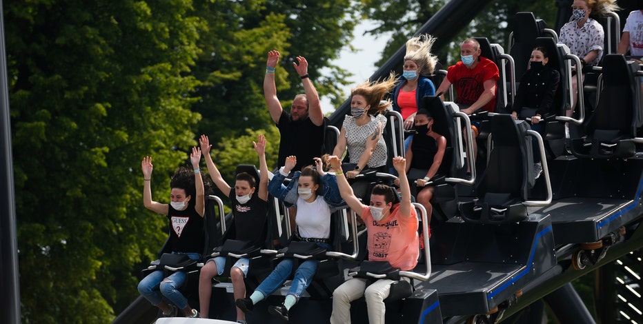 Roller coaster tests show that masks stay on even on the craziest