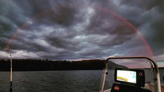A stunning phenomenon: Rare, red rainbow spotted in Finland