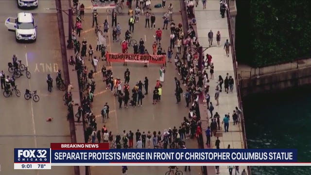 Trump protesters march through Chicago against deployment of federal agents