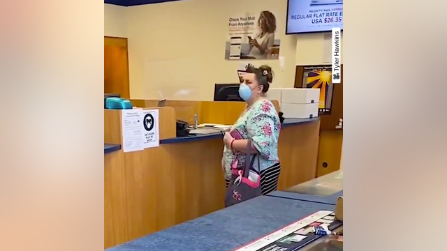VIDEO: White woman throws fit, spews racial slur at Asian postal worker in Los Altos