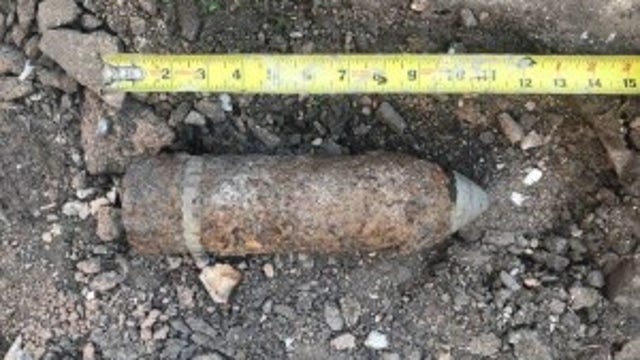 Brighton Park resident uncovers WWII artillery shell while digging in backyard