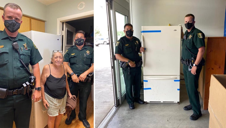 martin county deputies deliver fridge