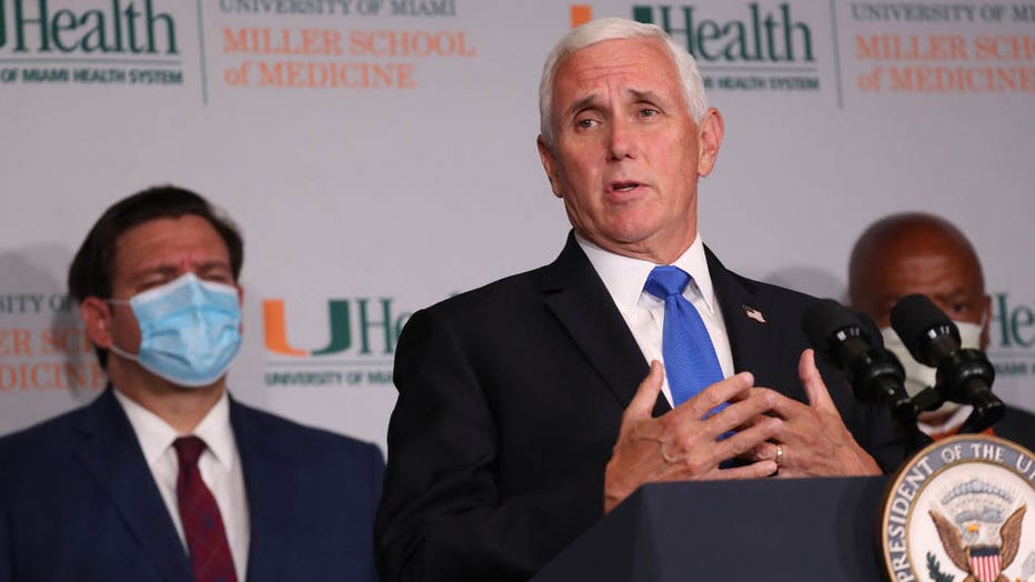 VP Pence Visits U. Of Miami For Start Of Phase III COVID-19 Vaccine Trials