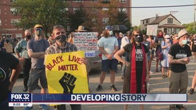 Evanston residents rally for Jacob Blake as police, protesters clash in Kenosha