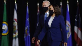 Biden, Harris lash Trump at debut of historic VP choice