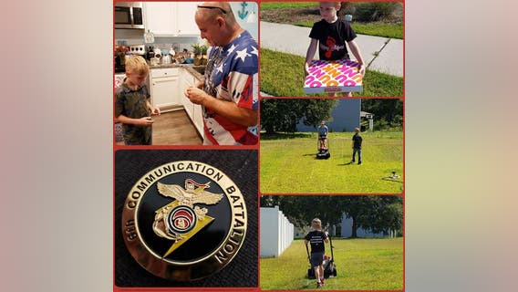 Fourth-grader who wants to be a Navy SEAL starts service by helping veterans