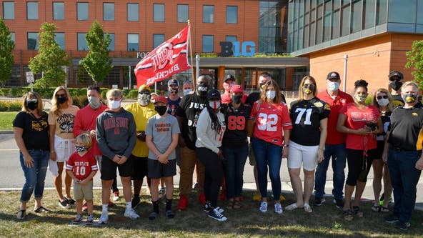 Big Ten parents at protest want details on no-play decision