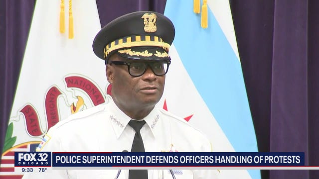 Brown defends Chicago police actions during protests