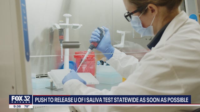 Illinois officials work to make coronavirus saliva test available to general public