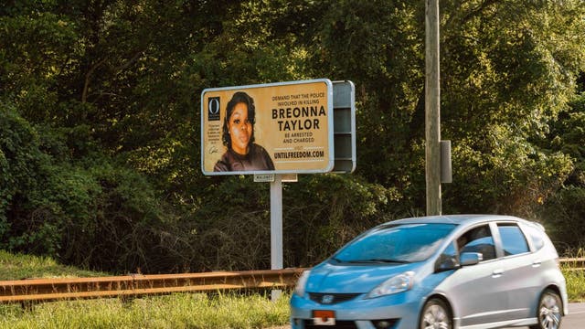 Kentucky vandals damage billboard of Breonna Taylor
