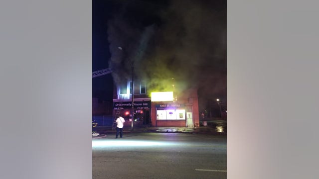 Fire damages Washington Park building