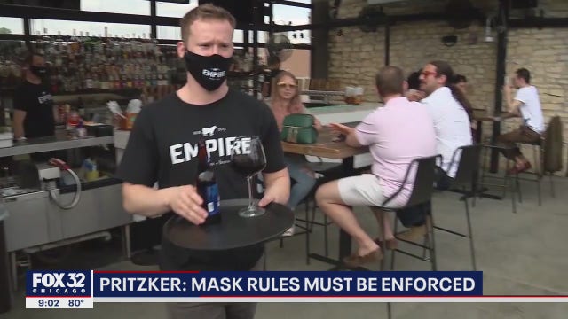 Pritzker rule would fine businesses that violate mask order