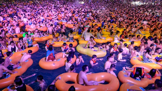 Wuhan water park hosts massive pool party in China's coronavirus ground zero