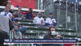 Cubs fans find ways to enjoy playoff series amid pandemic