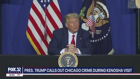 Trump doubles down on 'law and order' rhetoric during Kenosha visit