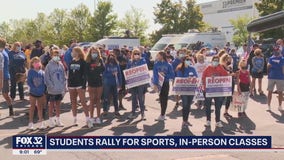 Suburban students, parents rally for in-person classes and high school sports