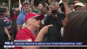 Trump's visit to Kenosha further polarizes supporters, protesters