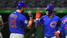 Baez and Hendricks lead Cubs over Pirates.