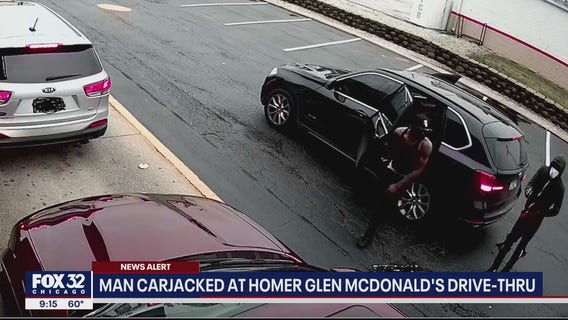 Man carjacked at gunpoint while waiting for food at Homer Glen McDonald's drive-thru