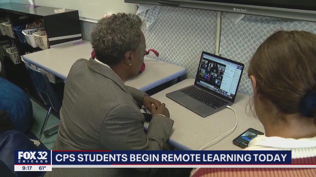 CPS students begin school year remotely as Lightfoot surprises Zoom class