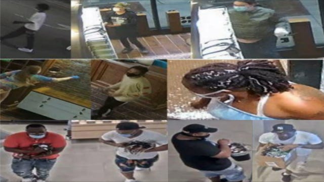 Police search for 10 suspects in looting of Goose Island glasses store