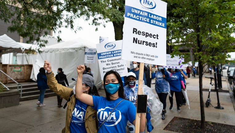 University of Illinois Hospital nurses strike