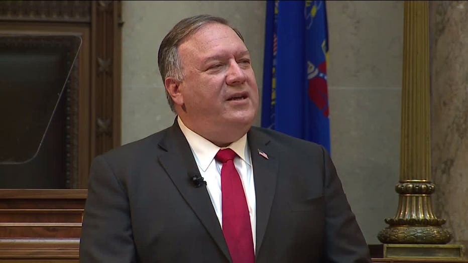 U.S. Secretary of State Mike Pompeo delivers foreign policy speech in Madison