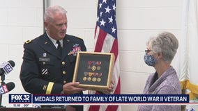 Medals of WWII veteran returned to his Illinois family after decades in Texas