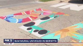 Artists create Black Lives Matter mural in Berwyn