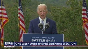 Biden vows to unify and save country as Trump hits Midwest