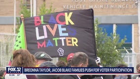 Hundreds show up to support Taylor and Blake families, push for voter turnout