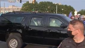 President Trump briefly leaves hospital to wave to supporters outside