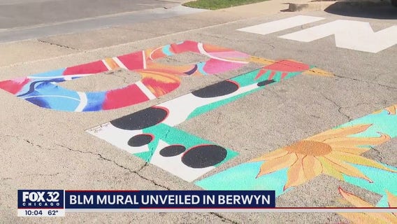Artists create Black Lives Matter mural in Berwyn
