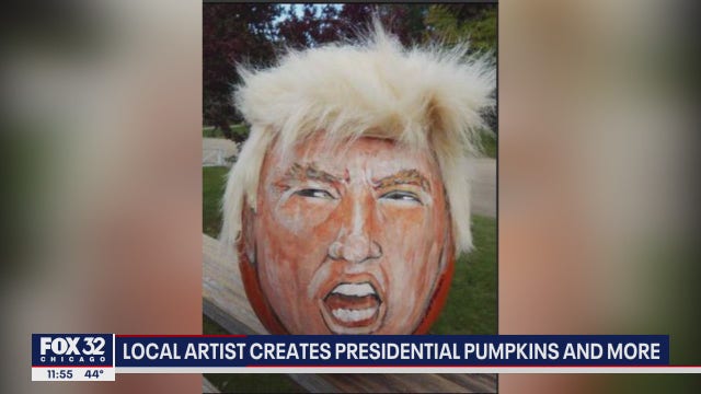 Local man went viral after creating presidential pumpkins