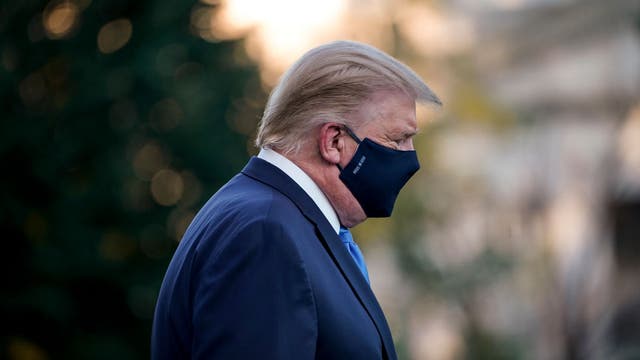 President Trump, stricken by COVID-19, flown to military hospital