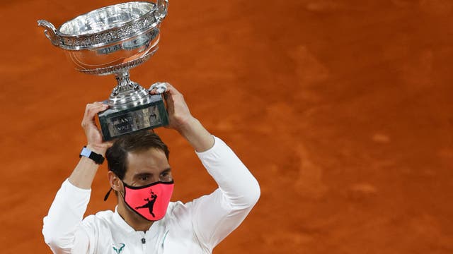 Lucky 13 in Paris lets Nadal tie Federer with 20 Slam titles
