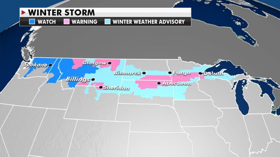 Winter storm watches and warnings