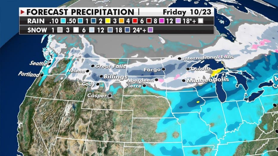 Forecast Precipitation for Friday