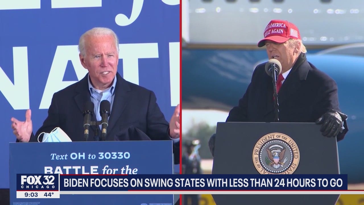 Trump, Biden Rally In Multiple Swing States To Close Out 2020 Campaign ...